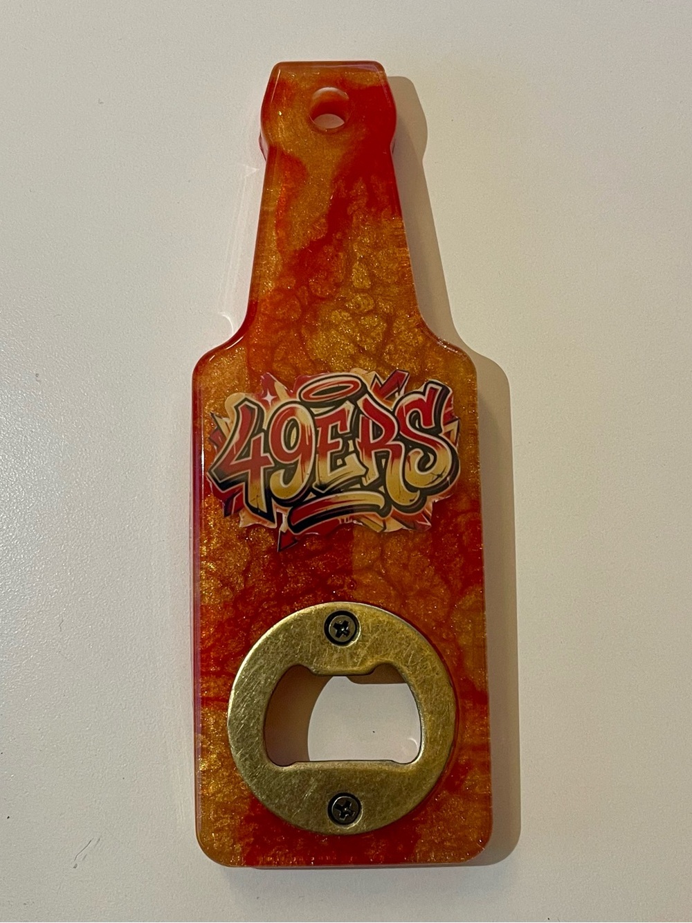 San Francisco 49ERS Graffiti Bottle Opener Football Fan Collectible Gift